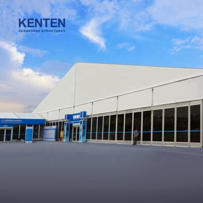 China Exhibition/Party/Event/Trade Show/Wedding/Wholesale Warehouse KENTEN Strong Aluminum One Structure Tent Waterproof One Shaped Marquee Tent Party Wedding Event for sale