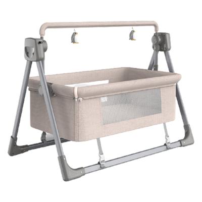 China China Supplier High Quality Eco-Friendly Materials Portable Baby Cribs Folding Bedside Portable Folding Cradle Baby Swing Baby Crib for sale