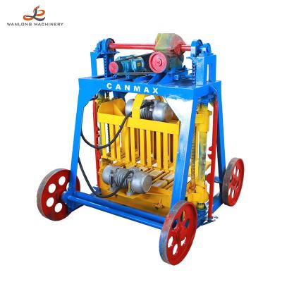 China Garment Shops Mobile Brick Making Machine Portable Concrete Cement Blocks Machinery for sale