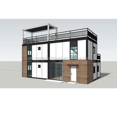 China Modern UPS New Build Model Container Barber Shop With Swimming Pool for sale