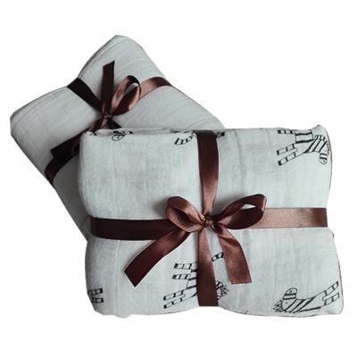 China Compressed High Quality Muslin Wrap 100% Organic Cotton Baby Blanket for sale