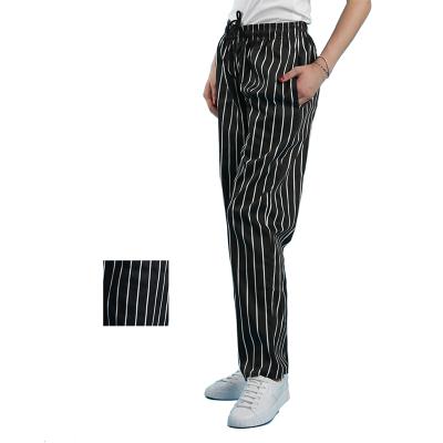 China Factory Made Comfortable Soft Durable Heavy Duty Senior Chef Waiter Hotel Check Bleach Uniform Pants Bleach Resistant Chef Clothes Uniform Pants for sale