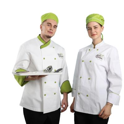 China restaurant & Helm woman chef coat, man chef coat, long sleeve s chef coat for sale