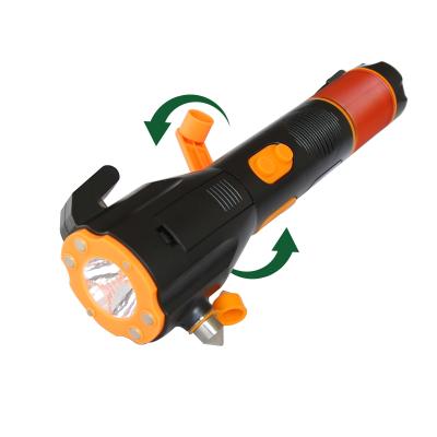 China Handy 7 in 1 multifunctional dynamo 3.7v rechargeable car emergency safety hammer for sale