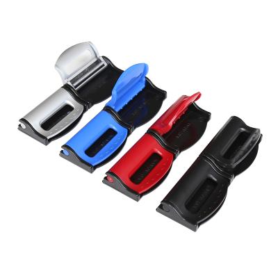 China Basic Without Design Safety Car Parts Seat Belt Buckle Clip 2Pcs Seat Belt Stopper Adjuster Clip For Relaxing Neck Car Strap Clip Length Fixer shoulder for sale