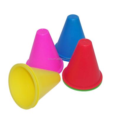 China Roller Skating Golden Supplier Of 3 Inch Roller Skating Cone Marker Slalom Poles for sale