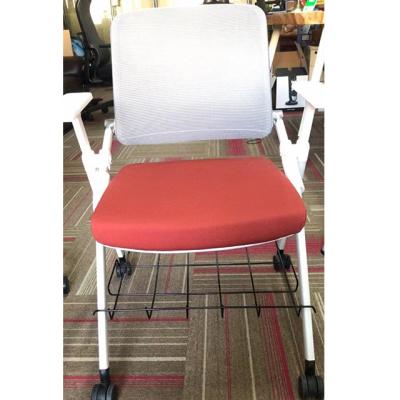 China Adjustable (Height) With Shelf Comfortable Modern Office Training Conference Chair With Ergonomic Writing Board Mesh Chair Factory Office Chair for sale