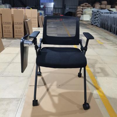 China (Size) China Supplier Adjustable Mobile Training Chairs Student Chair With Writing Pad For Colleague School Student Study Chair for sale