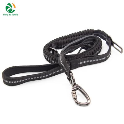 China Sale Reflective Whole Dog Retractable Dog Elastic Traction Leash With Safty Belt Buckle for sale