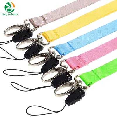 China Neck Strap Customized Logo Printing Multi Color Holder Security Polyester Neck Strap Chain Key Lanyard For Phone for sale