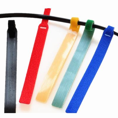 China Custom Multi Color Yarns Factory Logo Nylon Retaining Reusable Cable Ties for sale