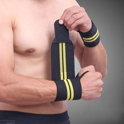 China Nylon Factory Customized Adjustable Powerlifting Wrist Wraps For Gym for sale