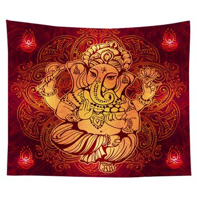 China Hindu deities tapestry wall hanging transitional bohemian, large hippie wall hanging tapestry for sale