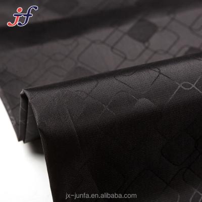 China Bag Hardware 100% Polyester 93GSM Tear-Resistant PA Coated Embossed Oxford Bag Hardware Fabric for sale