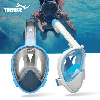 China THENICE Swimming Pool Accessories Diving Equipment Full Face Snorkeling Adult Swimming Mask Snorkeling for sale