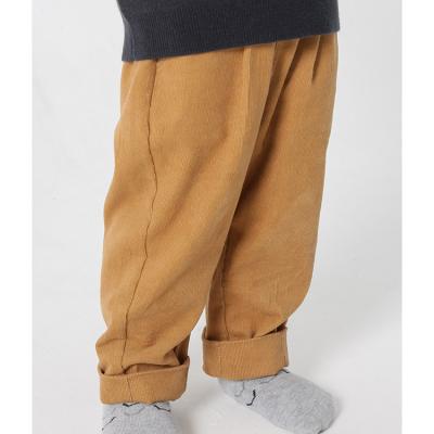 China Autumn Winter Vintage Rolled Loose Breathable Fit Pants Kids High Street Thicken Warm Corduroy Boys Casual Pants And Trousers for sale