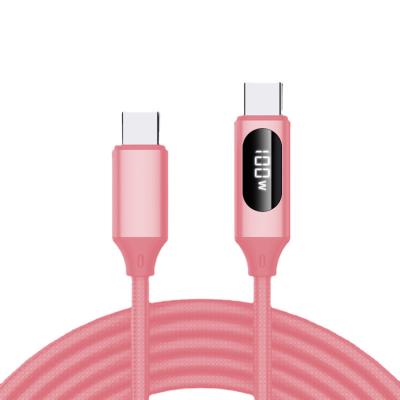 China Hot Selling Mobile Phone Etc.electronic Product Nylon Braided With LED Indicator 1M Android Phone Data Cable 3A USB Fast Charging Type C Cable for sale