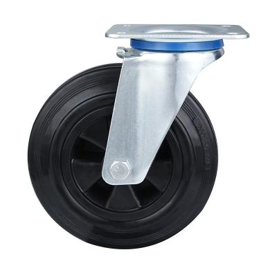 China PIVOT 8 Factory Rubber Industrial Trolley Swivel Casters for sale