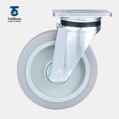 China Pivot Taishan Sale Wire Guards Gray 300 Good Rubber Heavy Duty 400 Kg Swivel Caster for sale