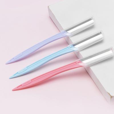 China Luxury Razor Shinier Touch Up Tool Makeup Beauty Face Knife Eyebrow Knife Blades Trimmer Razor Facial Hair Remover for sale