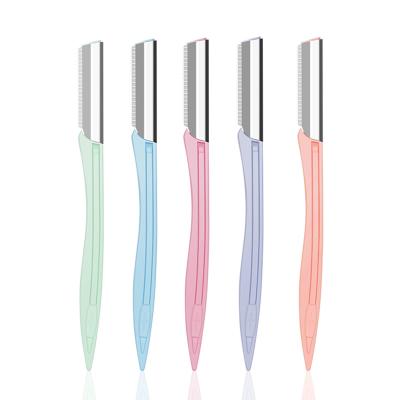 China Luxury High Quality Shaver High Quality Shiny Retouch Knife Eyebrow Beauty Face Makeup Tool Knife Blades Trimmer Razor Facial Hair Remover for sale