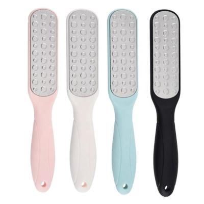 China Deluxe Dead Peel Exfoliator Portable Washable Steel Foot File Feet Grinder Foot File Feet Tool Steel Rub Pedicure Callus Remover for sale