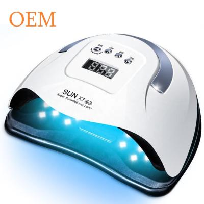 China SUN X7 MAX 120W Luxury Powerful Smart Timing Handle Design Portable Induction Baking UV Light Nails Gel Polish Nail Lamp Light Dryer for sale