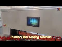 servo motors cnc purifier filter making machine 1050mm width knife pleating machine