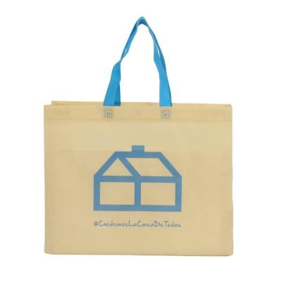 China Eco-Friendly Shopping Customized Wholesale Recyclable Cartoon Logo Printed Foldable Non Woven Tote Bags for sale