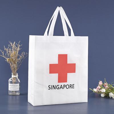 China Wholesale Custom Recyclable Printed Logo Color Sublimation Ultrasonic Stereo Non Woven Storage Bag Tote Shopping Bag for sale