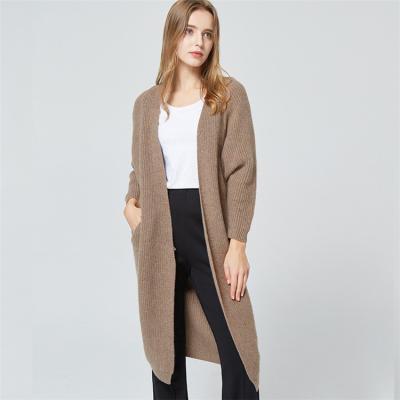 China Custom Made Solid Raglan Sleeve Front Cardigan Long Sweater Loose Open Front Cardigan For Women Anti-wrinkle New Arrival 2021 for sale