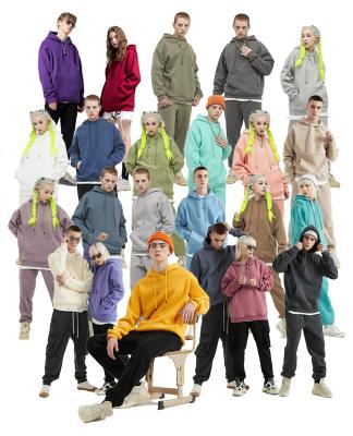 China New Autumn/Winter 330g Solid Color Waterproof Hoodie With Thick 26 Colors Oversized Hoodie for sale