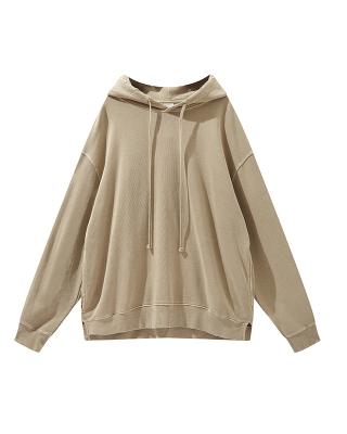 China 2021 fall wash edge hidden pocket hoodie eus vintage oversized anti-pilling heavy open fork hoodie for men for sale