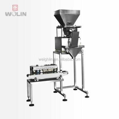 China Food weighing and sealing machine integrated for sale