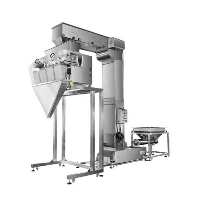 China Linear Food Auger Screw Weigher Packaging Machine for Fatty Materials Brown Sugar BBQ Flavor Marinated Fatty Food Desiccated Coconut for sale