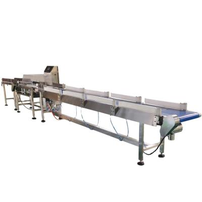 China Food Chicken Meat Process Weight Sorting Grader Check Weigher Packing Machine for sale