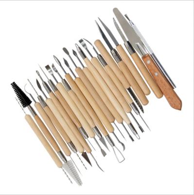 China 30 Pieces /Sculpture Tool Clay Pottery Finely Carved Clay Tool /carving Soft Knife Clay Sculpting Pottery Tools M-545 M-545 for sale