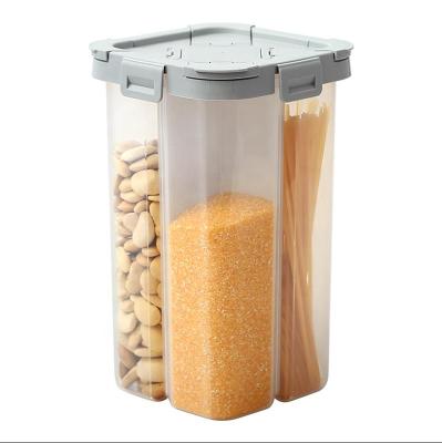 China Household Stored Cereal Storage Container , Plastic Cereal Dispenser Dry Food Box for sale