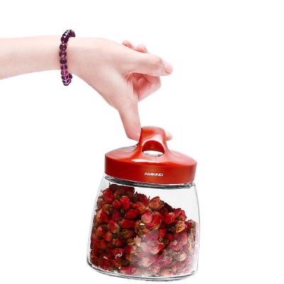 China Stocked Stored 1 L Food Grade Food Storage Jar Kitchen Kimchi Jar for sale