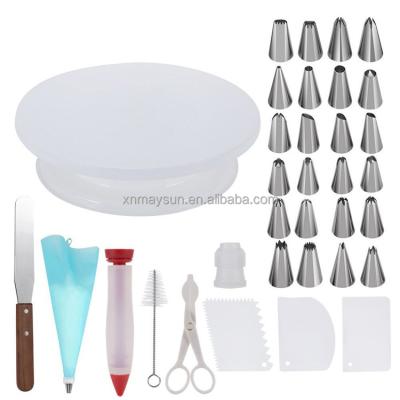 China Disposable Disposable Cake Decorating Turntable Set, Turning Tools Rack Cake Consumables 11 Batch Baking Set for sale