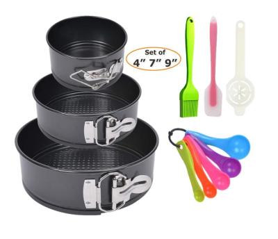 China Springform Viable Pan Set Non-Stick Viable, 4-7-9.5 Inch Round Leakproof Cheesecake Pans, Advanced Throw for sale