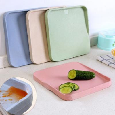 China Wholesale Silicone Leak Prevention Stocked Non-Slip Cutting Board With Silicone Gel Bottom Sturdy Portable Chopper for sale