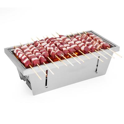 China Easily Assembled Portable Camping BBQ Grill Stainless Steel QCOEM-LY2 Outdoor Charcoal for sale