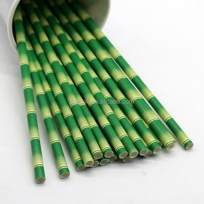 China Eco-riendly Narural Bamboo Fragrance / Biodegradable Paper Drinking Straws for sale