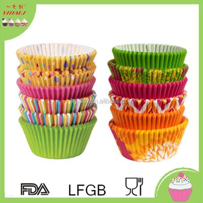 China Disposable Colorful Paper Cake Cup Liners Baking Cup Muffin Kitchen Tool Cupcake Cases for sale