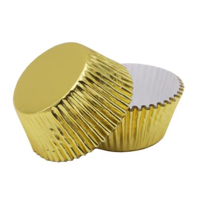 China Disposable Disposable Aluminum Foil Holder Liners Cake Cups Baking Tray For Decoration for sale