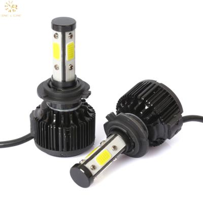 China Diecast Aluminum Housing LED Car Headlight H4 LED Headlight Bulbs With High Quality for sale