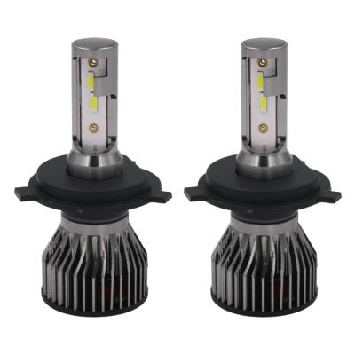 China Hot Canbus Aluminum Alloy Inside CSP 1860 Led Bulb Car H4 Led Headlight H4 F2 Led Headlight 6000K for sale