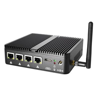 China For Cele ron J4125 32GB DDR4 Win10 Fanless Mini PC Small Computer 4*RJ45 COM USB3.0 SIM Card Onboard 3G/4G LTE LAN HD DB9 Home and Student pro for sale