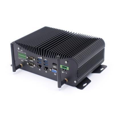 China For Home and Student Industrial Fanless PC Mini Core i7 10510U 8565U with HD VGA Gigabit LAN GPIO LPT RS232 COM SIM Card Slot Support 4G LTE Win10 for sale